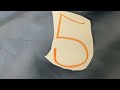 Sesame Street Number 5 Gray Rectangles Elephant 1997