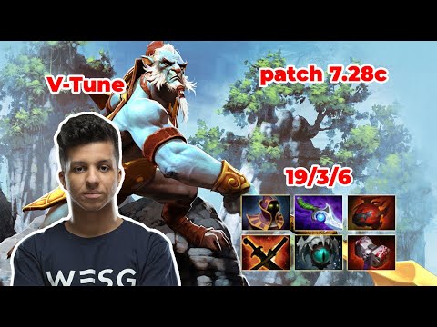 V-Tune Phantom Lancer Carry - DOTA 2 7.28c - MMR rank - Dota2 Gameplay [Learn To PRO dota2]