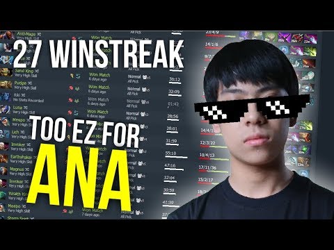 27 WINSTREAK! - Ana MMR Boosting Morphling Ez Win | Dota 2