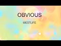 Obvious lyrics -Westlife