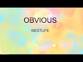 Obvious lyrics -Westlife