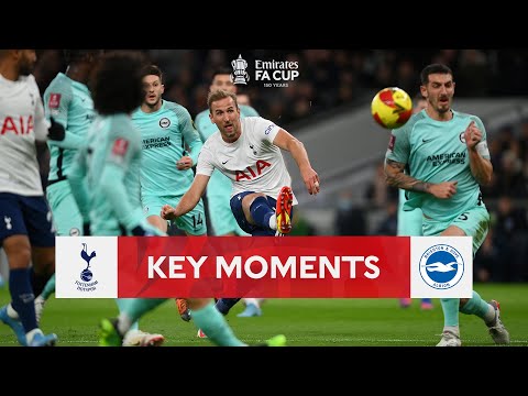 Tottenham Hotspur v Brighton | Key Moments | Fourth Round | Emirates FA Cup 2021-22