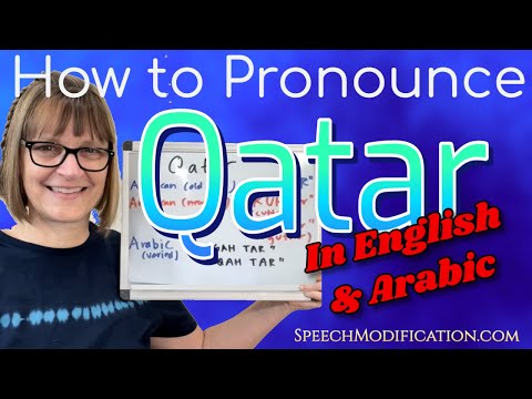 How to Pronounce Qatar (American English and Arabic)