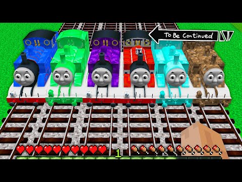 HOW to ESCAPE from THOMAS THE TANK ENGINE.EXE and RAINBOW FRIENDS in Minecraft - Coffin Meme