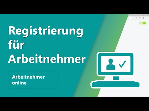 Arbeitnehmer online: Registrierung für Arbeitnehmer