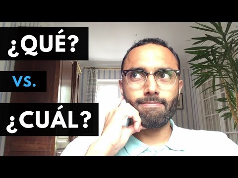 Qué vs. Cuál | Diferencia entre qué y cuál