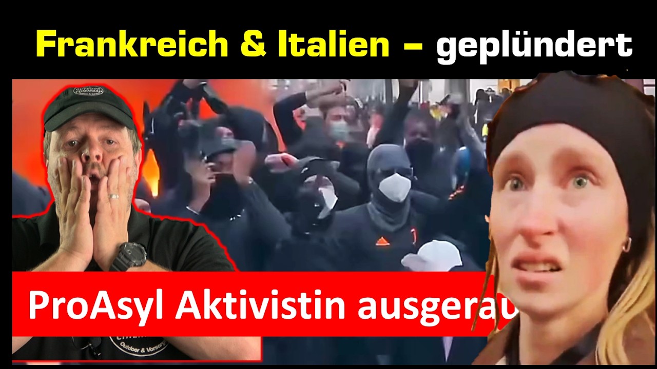 Linke und Migranten plündern und brandschatzen - ProAsyl aktivistin ausgeraubt