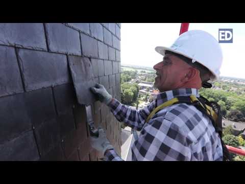 Herstelklusje op 90 meter hoogte in Asten