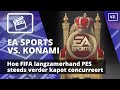 Hoe FIFA het marktaandeel van PES verpulverde