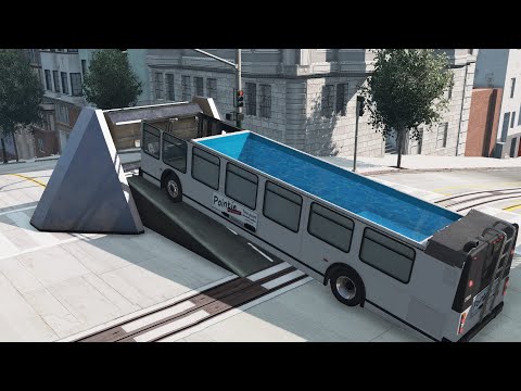 Cars vs Spinning Roller – BeamNG.Drive