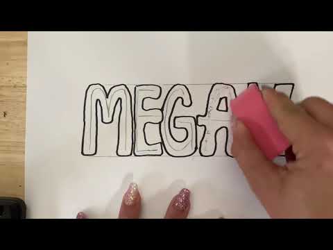 How to draw Bubble Letters