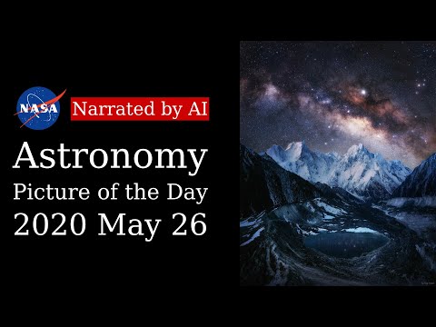 APOD: 2020-05-26 - The Milky Way over Snow-Capped Himalayas (Narrated by Amy)