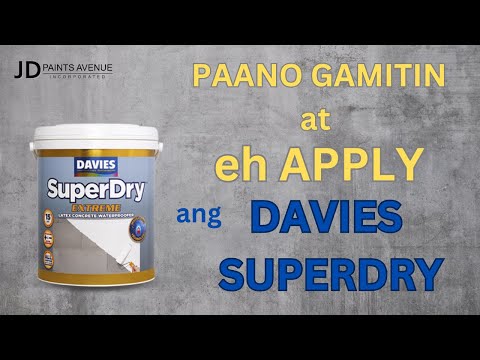 Paano gamitin at eh apply ang DAVIES SUPERDRY ?