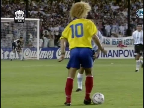 Argentina - Colombia / 1997 (Batistuta, Ortega, Valderrama, Gallardo, Riquelme, Veron, Rincon)