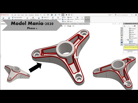 SOLIDWORKS MODEL MANIA 2020 Phase 2 | Solidworks Tutorial