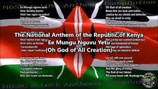 Kenya National Anthem with music, vocal and lyrics Swahili w/English Translation