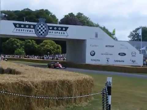 Goodwood drive by: Ferrari 126C4/M2, Surtees-Hart, Cooper Climax T51, Great sound!!!