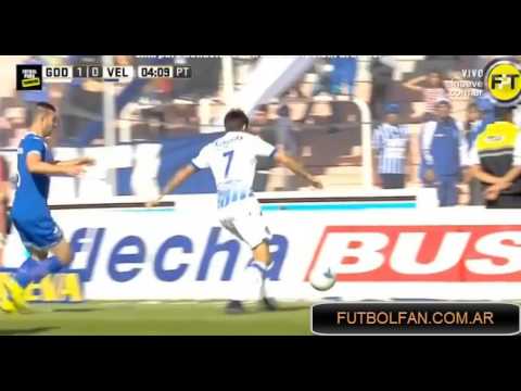 Golazo de Garro - Godoy Cruz 1 - 0 Velez - Fecha 25 - Torneo de Argentina 2017