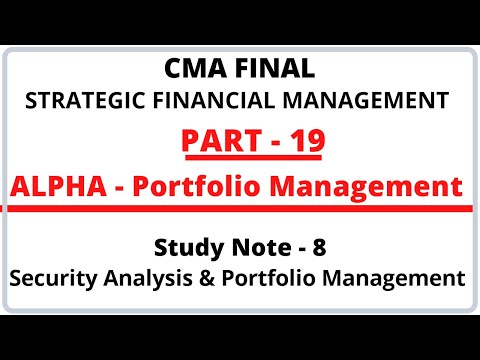 SFM | Strategic Financial Management | CMA Final | CMA Junction