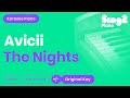Avicii - The Nights (Piano Karaoke)
