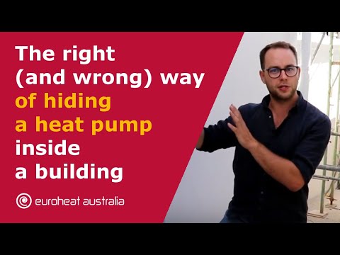 The right (and wrong) way of hiding a heat pump inside a building