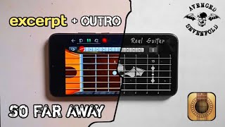 Download lagu PETIKAN SO FAR AWAY   OUTRO - Avenged Sevenfold | Real Guitar App mp3