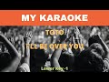 Karaoke Lower Key-1 I'll Be Over You Toto
