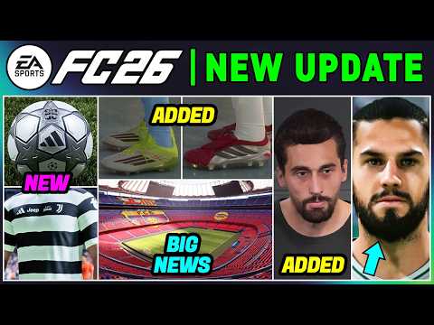 EA FC 26 NEWS | NEW UPDATE - Additions, Real Faces & Career Mode Features ✅