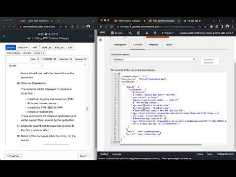 AWS Academy Cloud Operations (SysOps) Module 2: Lab 1 - Using AWS Systems Manager
