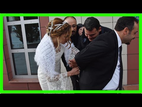 Nikaha gelenler şaşkına döndü! gelinden damada ters kelepçe