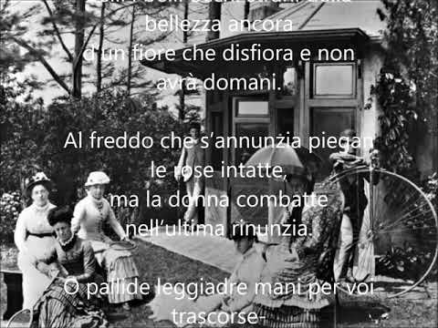 LE DUE STRADE - poesia di G. Gozzano