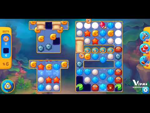 Fishdom. 8879 level no boosters and diamonds. 17 moves