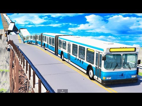 Articulated Bus Crashes #2 - BeamNG DRIVE | CrashTherapy