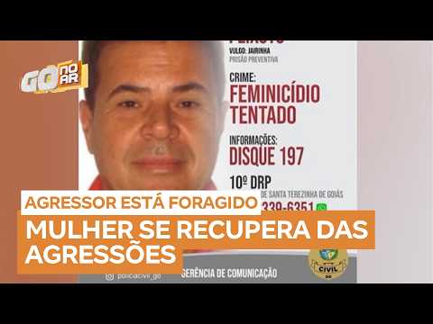 Mulher sobrevive e suspeito segue foragido