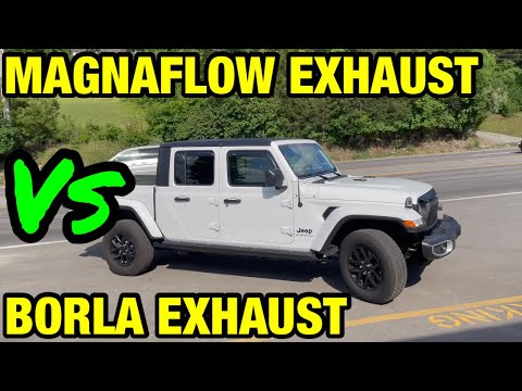 Jeep Gladiator 3.6L V6: BORLA S-TYPE Vs 14 INCH MAGNAFLOW!