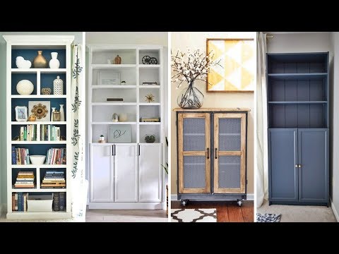 Part of a video titled 20 Brilliant Billy Bookcase Hacks From IKEA - YouTube