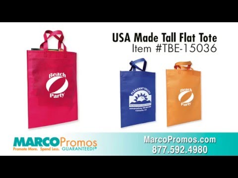 80 GSM USA Made Tall Flat Tote