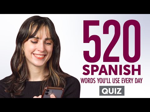 Quiz | 520 Spanish Words You'll Use Every Day - Basic Vocabulary #92