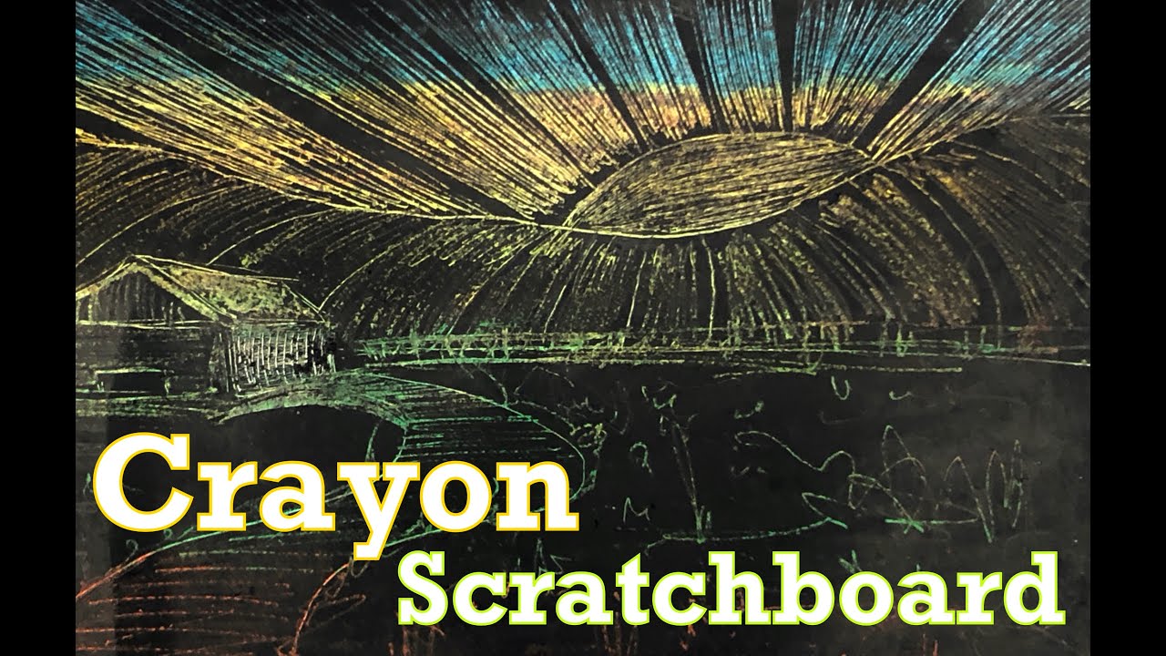 Crayon Scratchboard - Junk Drawer Art - Art Lesson