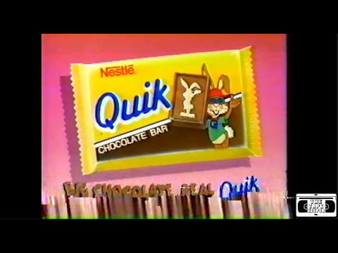 Nesquik and Nestle Quik Chocolate Bar Commercial - 1994