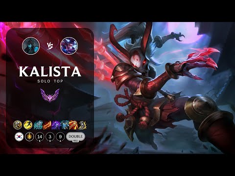Kalista Top vs Vayne - KR Master Patch 13.24