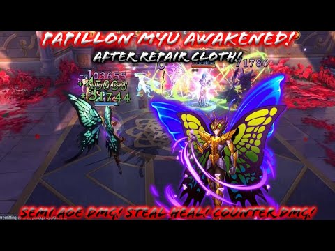 Saint Seiya: Awakening (KOTZ) - Papillon Myu Awakened After Repair Cloth! Counter Dmg! Steal Heal!