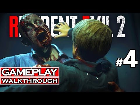 RESIDENT EVIL 2 REMAKE Gameplay Walkthrough Part 4 (Leon Story)