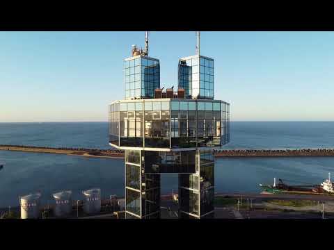 【銚子市】夕凪の銚子ポートタワー