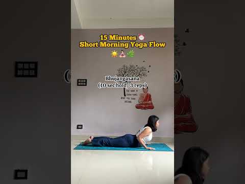 15 min morning yoga routine ☀️🧘🏻‍♀️ #yoga #yogainspiration #yogapractice #shortsfeed #shorts