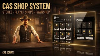 RedM Shop and Stores | Buy Items, Weapons and More | CAS Scripts