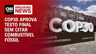 Vídeo: COP30 aprova carta final com acordo e sem roteiro dos fósseis | AGORA CNN