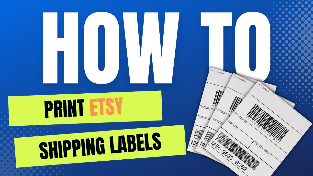 Etsy Shipping Label Tutorial