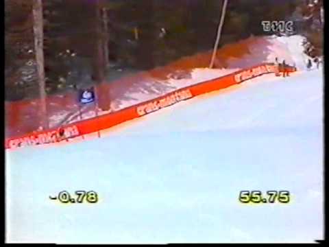 SCI ALPINO COPPA DEL MONDO CRANS MONTANA 1992 SUPERG CAROL MERLE