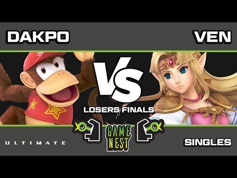 Game Nest Smash It Up: TLOC | Dakpo (Diddy Kong) vs Sugoi | Ven (Zelda) - Losers Finals